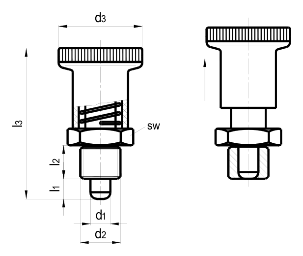 TBG-210 catalogue technical drawing