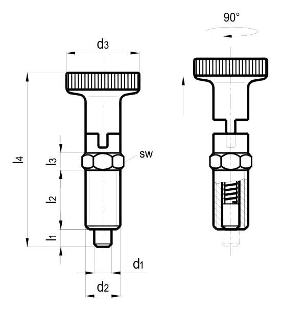 TBG-214 catalogue technical drawing