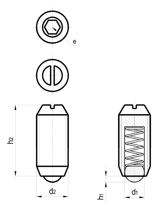 TBG-225 catalogue technical drawing