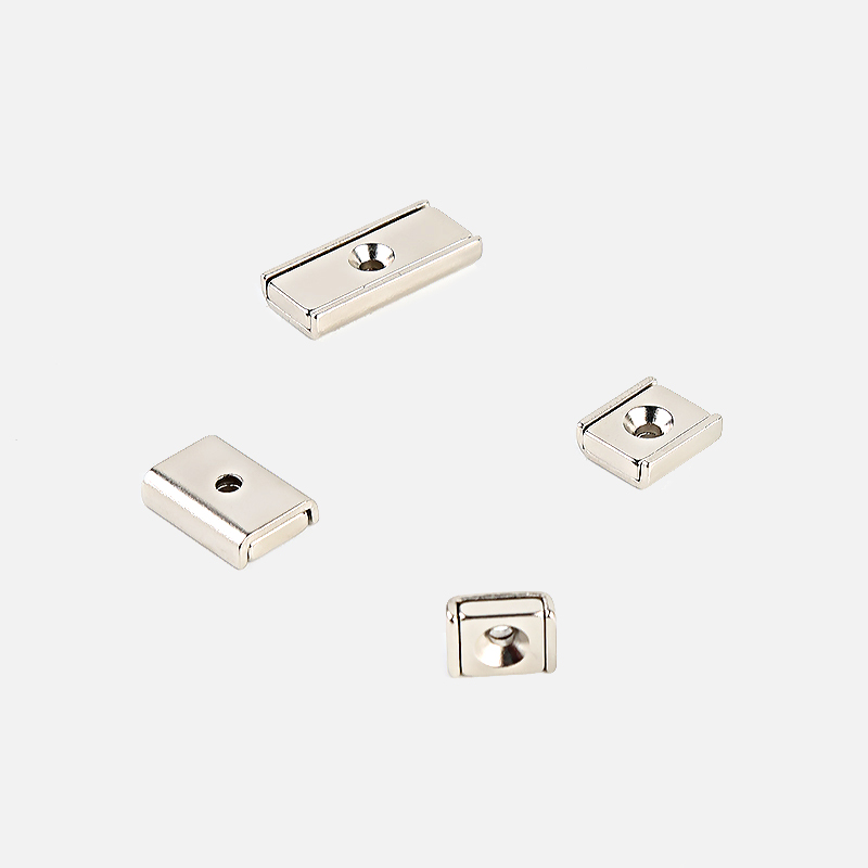 TBG-511 Rectangular pot magnets with counter bore