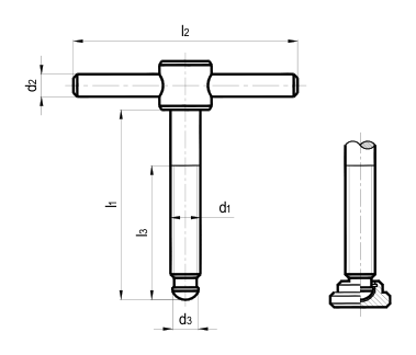 DIN 6304 Black technical drawing