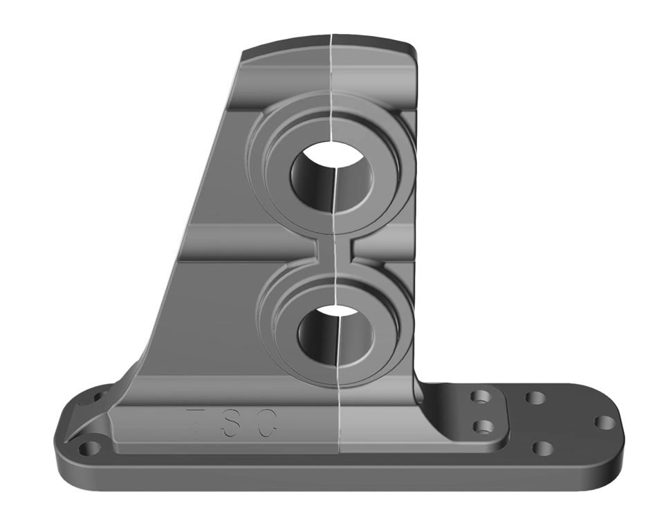 SCM two-tube snow guard support